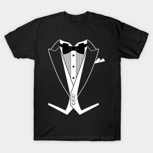 Tuxedo Black Bow Tie T-Shirt